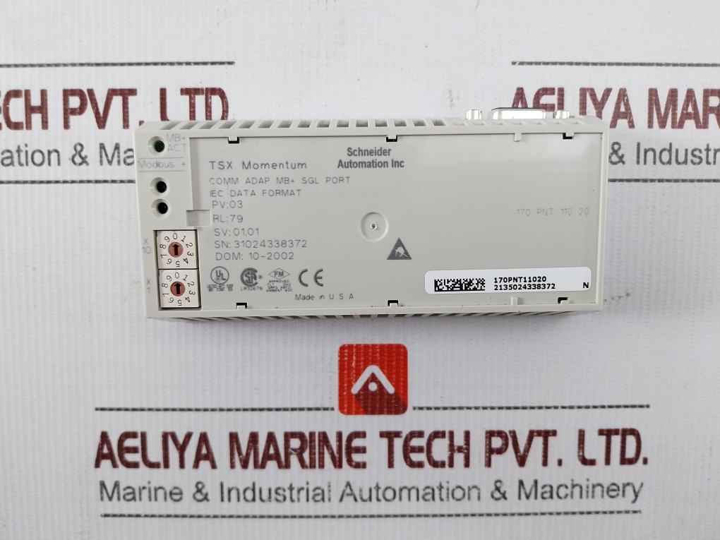 Schneider Electric 170Pnt11020 Modbus Plus Communication Adaptor Firmware
