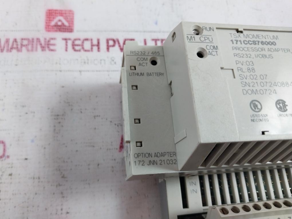 Schneider Electric 171ccs76000 Processor Adapter 256k 172jnn21032