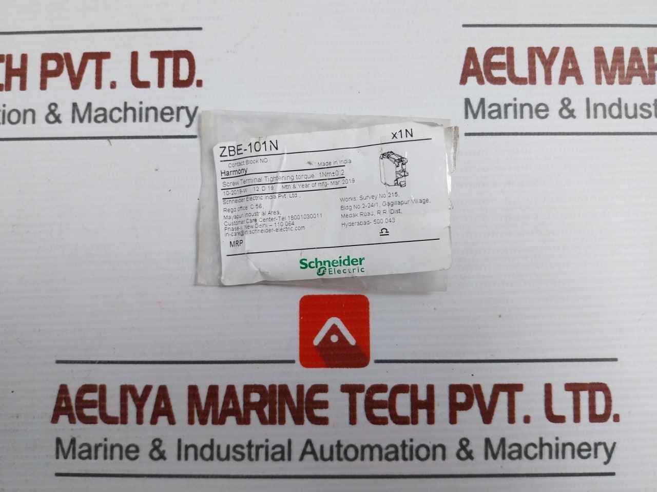 Schneider Electric 3A Contact Block  Zbe-101N Ac15-240V