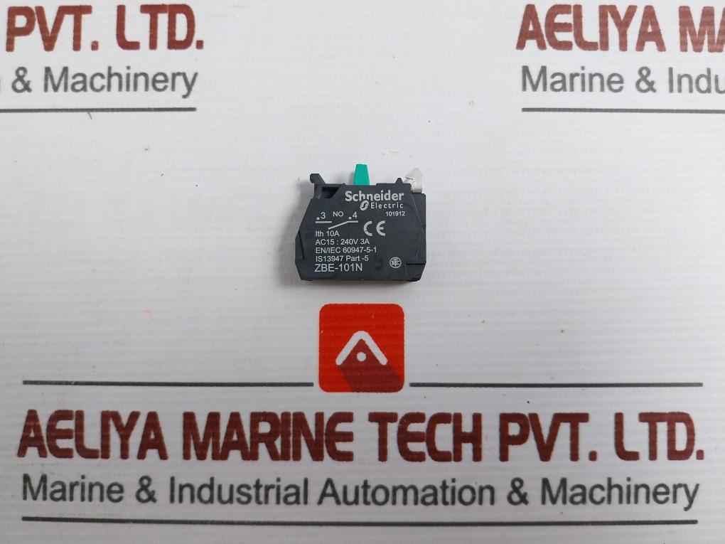 Schneider Electric 3A Contact Block  Zbe-101N Ac15-240V