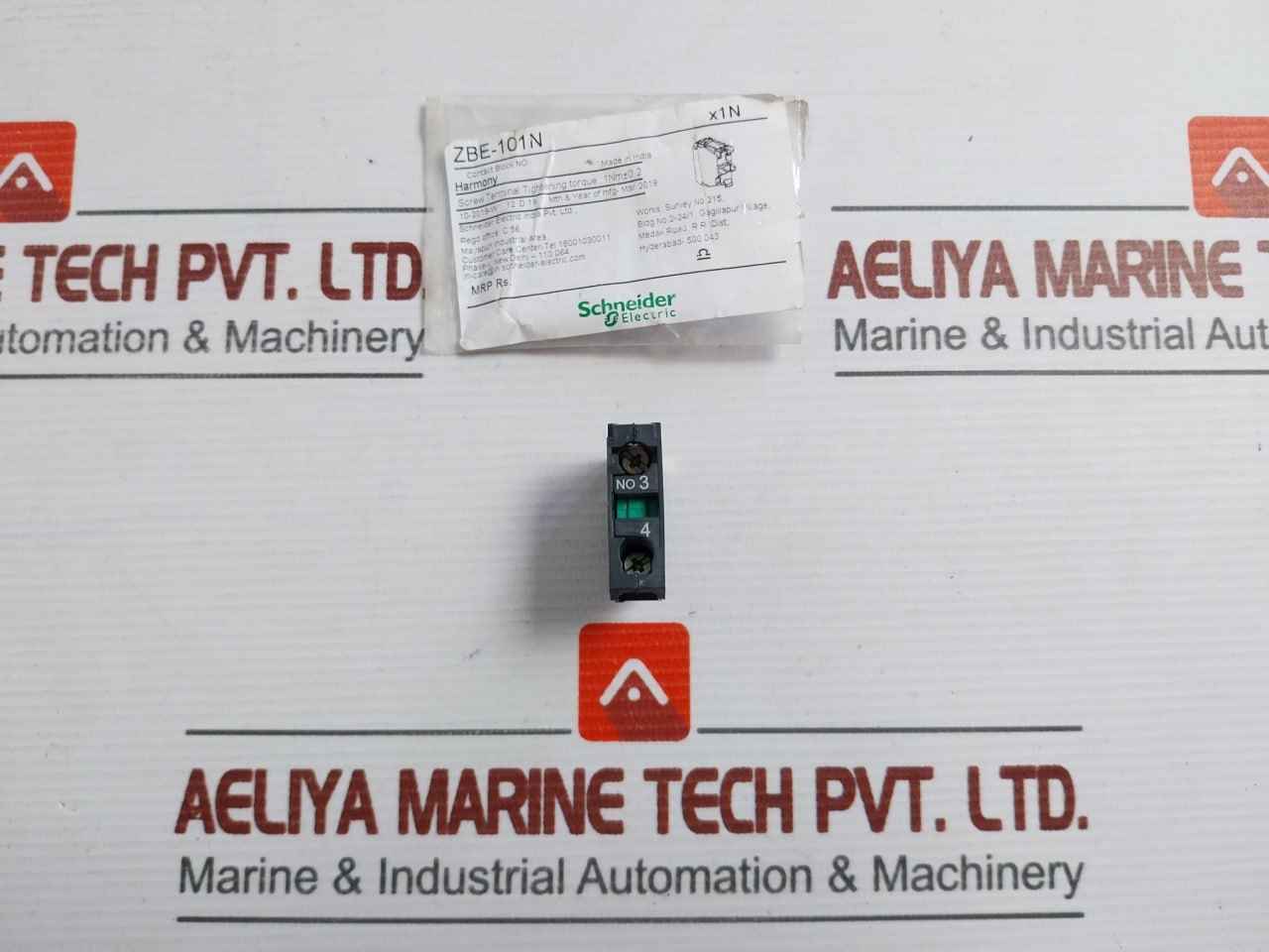 Schneider Electric 3A Contact Block  Zbe-101N Ac15-240V