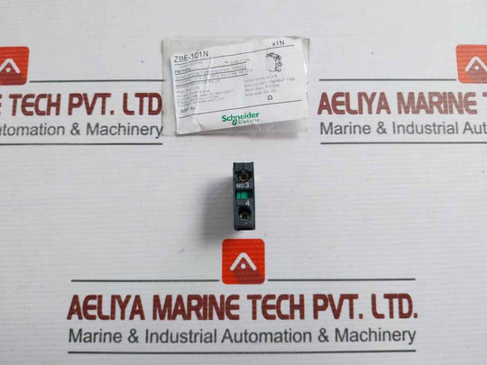 Schneider Electric 3A Contact Block  Zbe-101N Ac15-240V