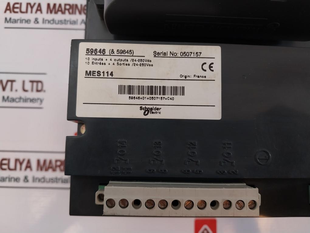 Schneider Electric 59646 MES114 Sepam Series 20 I/O Module 59607, 59609, 59645