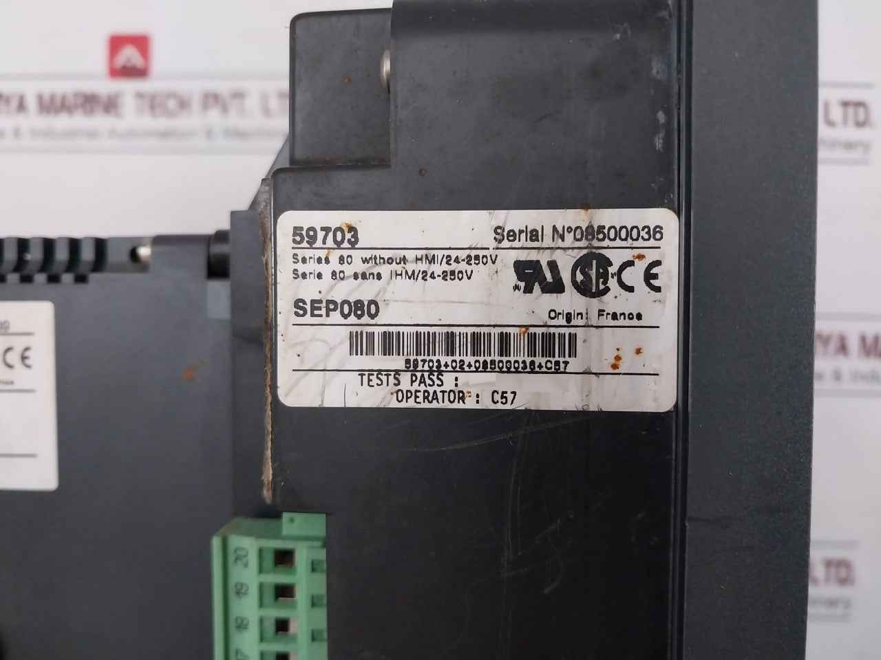 Schneider Electric 59707 I/O Module Sepam Series 80 24-250V