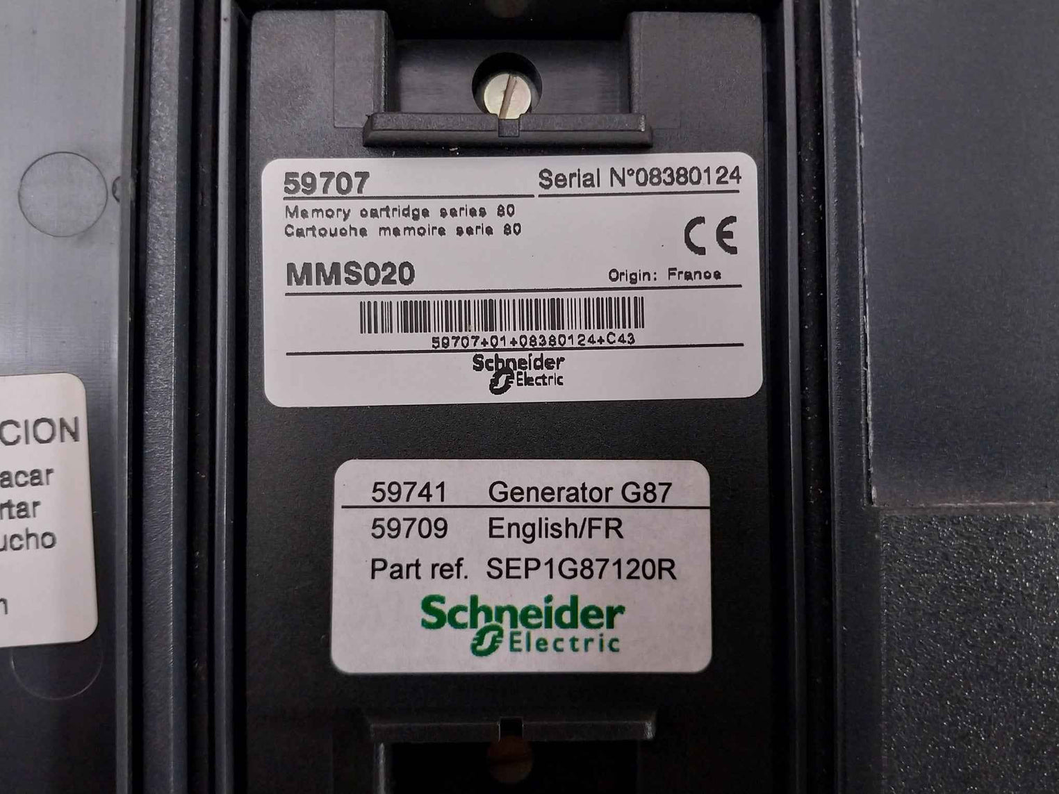 Schneider Electric 59707 I/O Module Sepam Series 80 24-250V