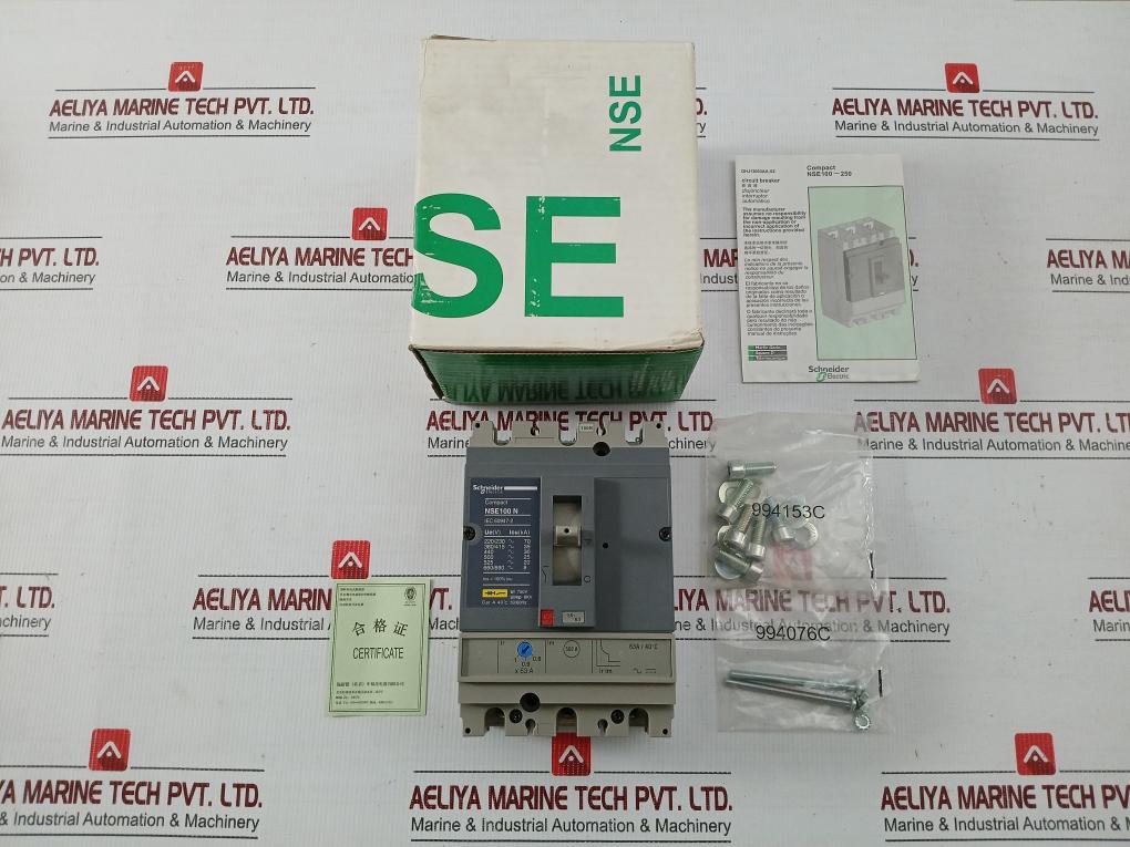 Schneider Electric 750V 50/60Hz Ompact Molded Case Circuit Breaker Nse100N3063