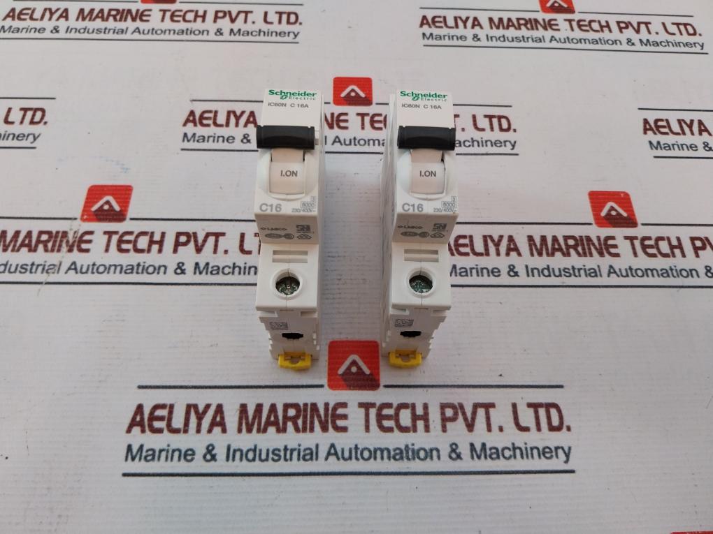 Schneider Electric A9F74116 Miniature Circuit Breaker Ic60N C1, 230/400V 50/60Hz