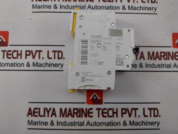 Schneider Electric A9F74116 Miniature Circuit Breaker Ic60N C1, 230/400V 50/60Hz