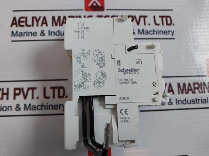 Schneider Electric VIGI IC65 ELM A9V52240 Circuit Breaker 230/400V~50HZ 40A