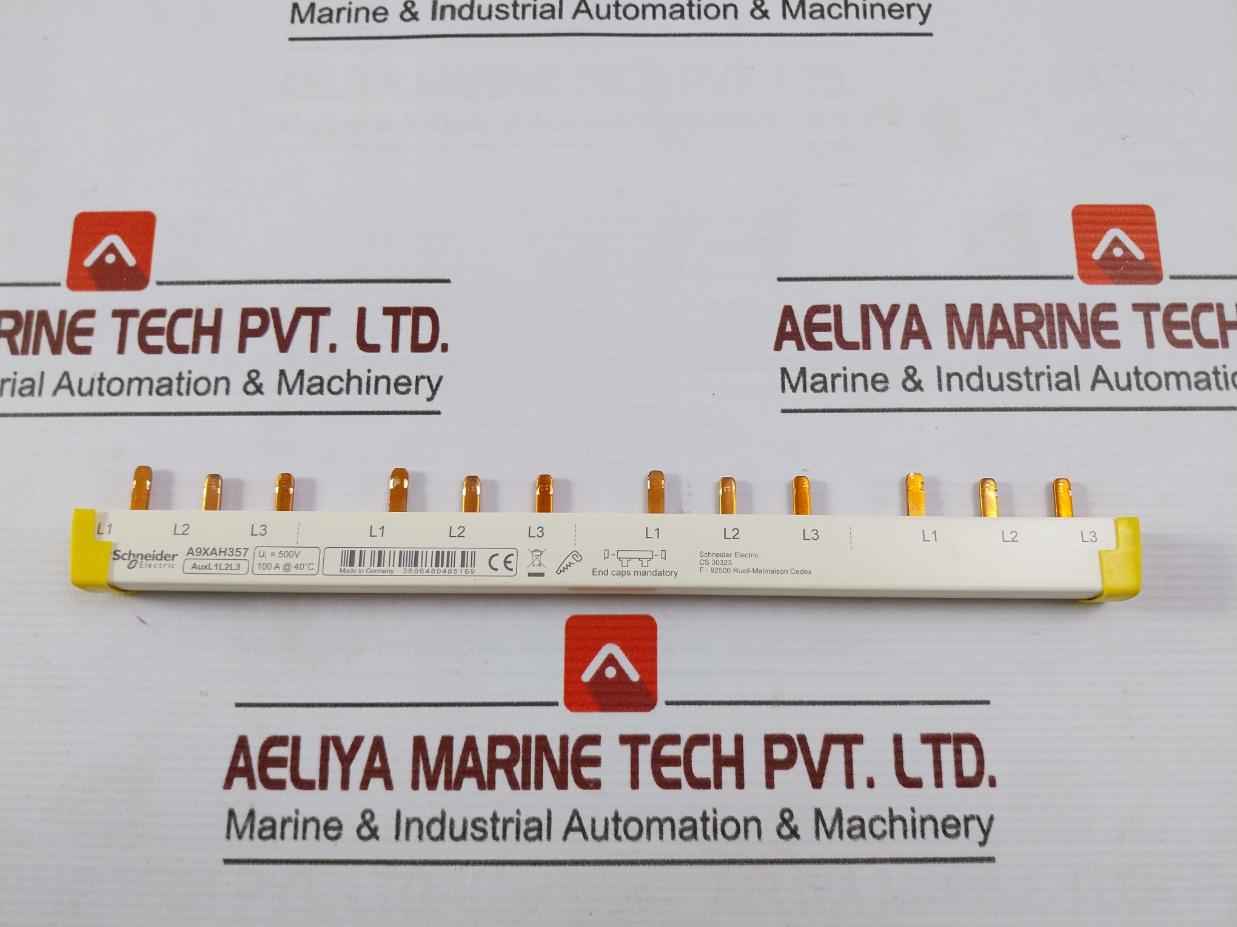 Schneider Electric A9Xah357 Comb Busbar Auxl1L2L3 500V 100A @ 40˚C