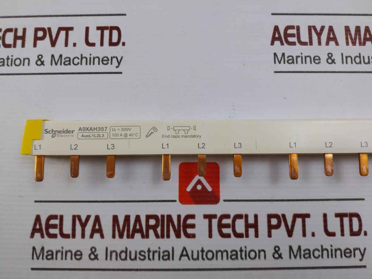 Schneider Electric A9Xah357 Comb Busbar Auxl1L2L3 500V 100A @ 40˚C