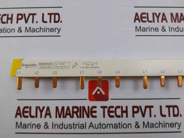 Schneider Electric A9Xah357 Comb Busbar Auxl1L2L3 500V 100A @ 40˚C