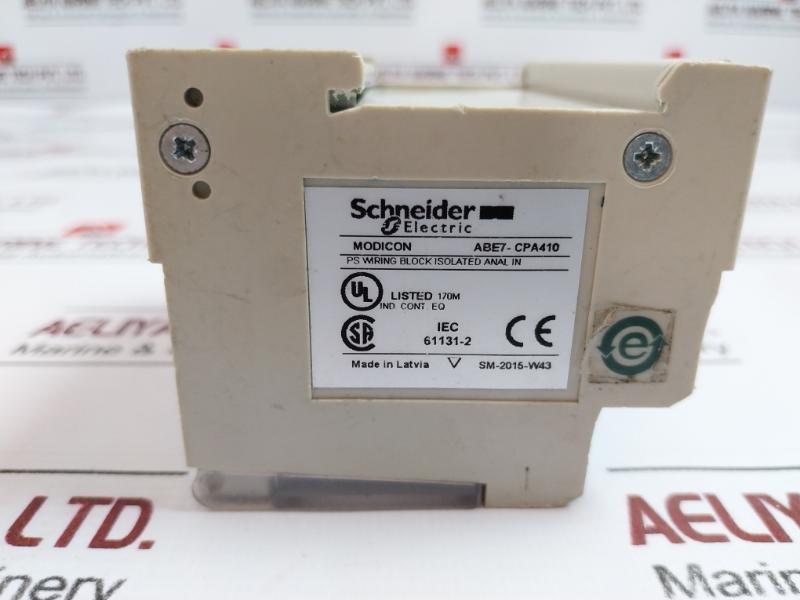Schneider Electric Abe7Cpa410 Ps Wire Connection Block For Insulated Analog Inputs