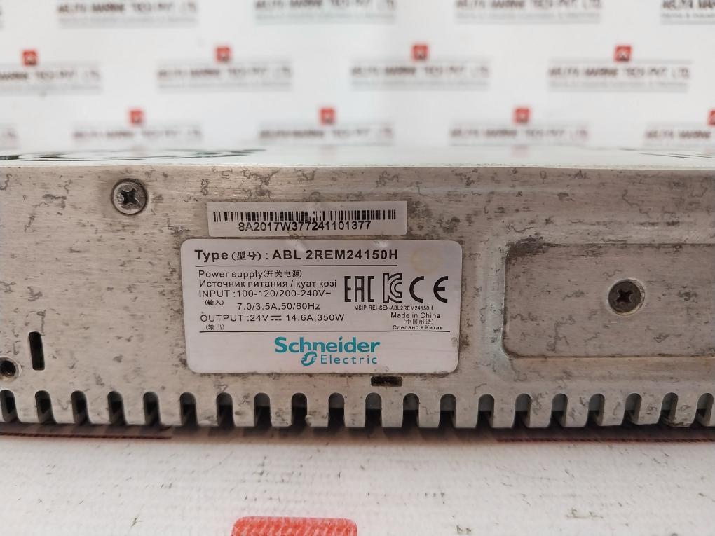 Schneider Electric Abl2Rem24150H Switching Mode Power Supply 24V Dc 14.6A 350W