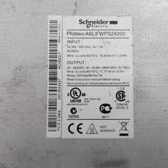 Schneider Electric Abl8Wps24200 Regulated Switch Power Supply 50/60 Hz 250Vac