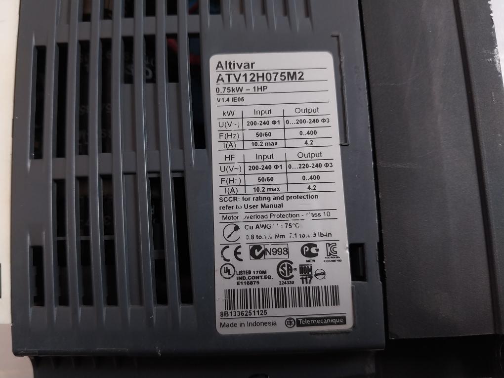 Schneider Electric Atv12H075M2 Speed Drive