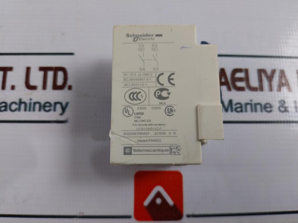 Schneider Electric Auxiliary Contact Block 10A 690V