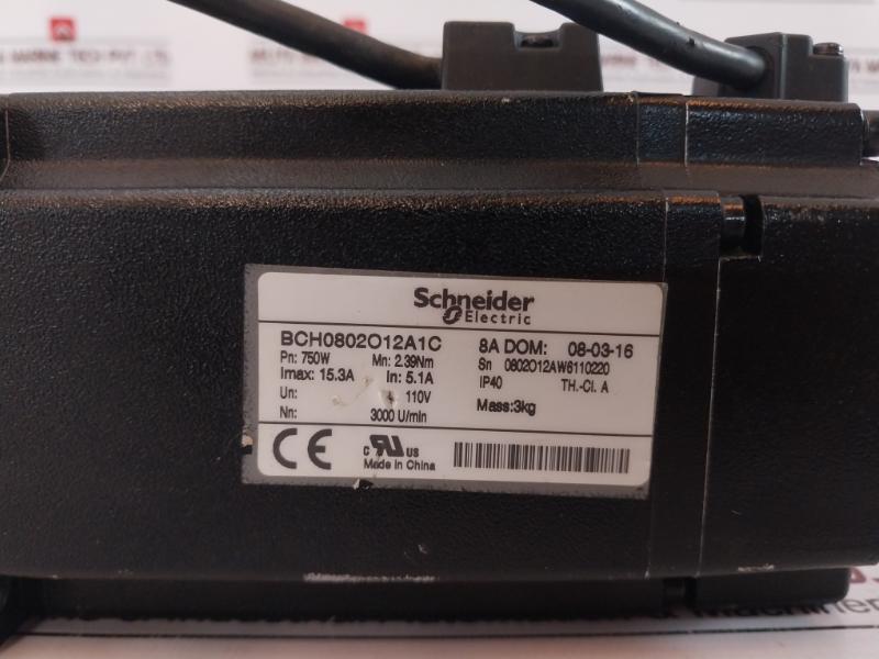 Schneider Electric Bch0802O12A1C Servo Motor 750W