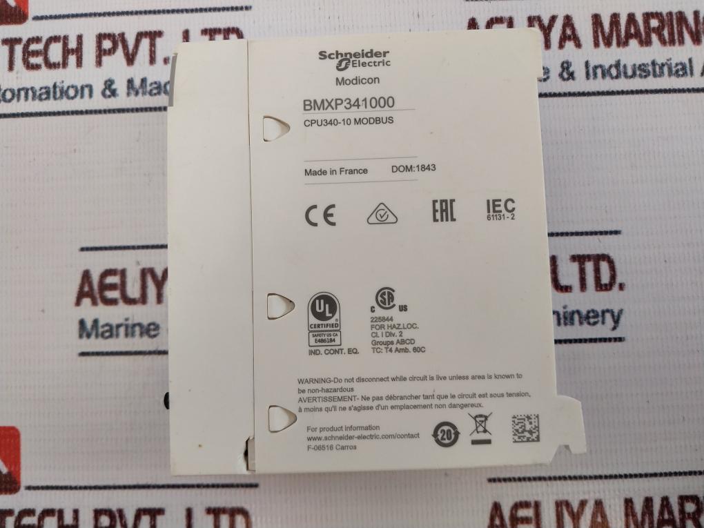Schneider Electric Bmxp341000 Processor Module