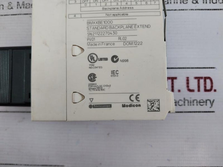 Schneider Electric Bmxxbe1000 Standard Backplane Extend Tsxtlyex Xbe1000