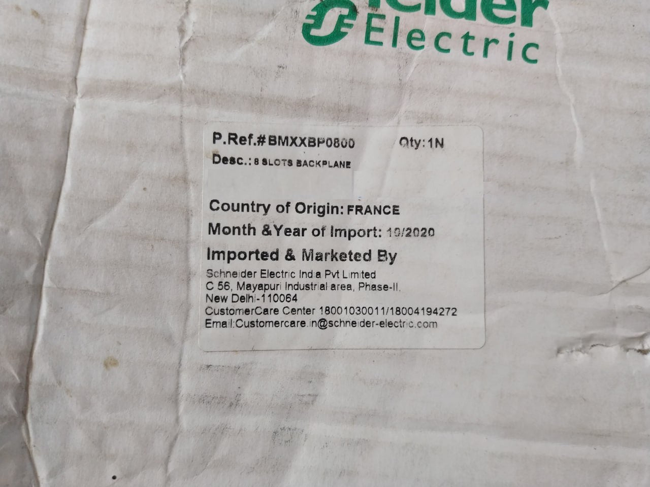 Schneider Electric Bmxxbp0800 Rack Modicon
