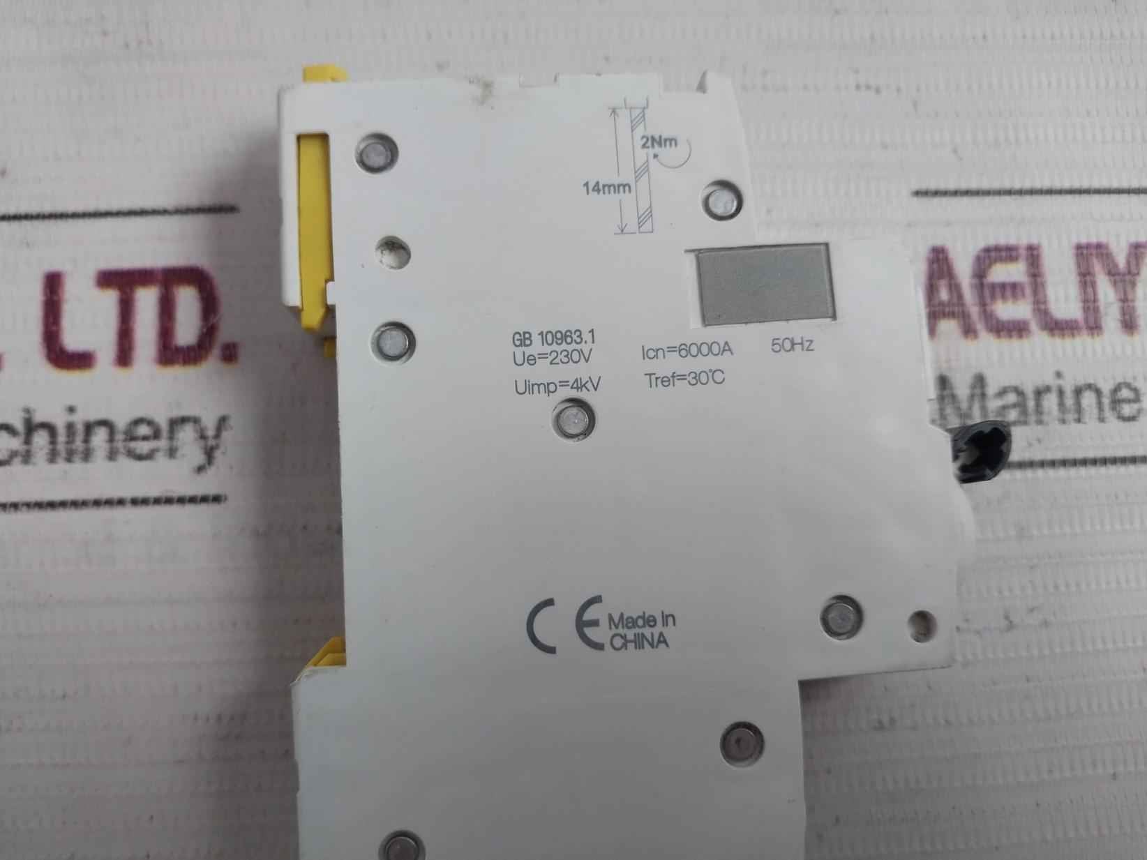 Schneider Electric C6 Miniature Circuit Breaker 230V 4Kv 6000A 50Hz