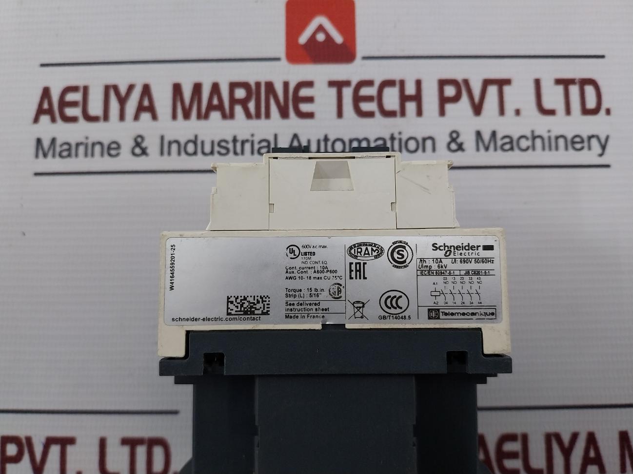 Schneider Electric Cad50 Control Relay 10A A600-p600 W4164559201-25