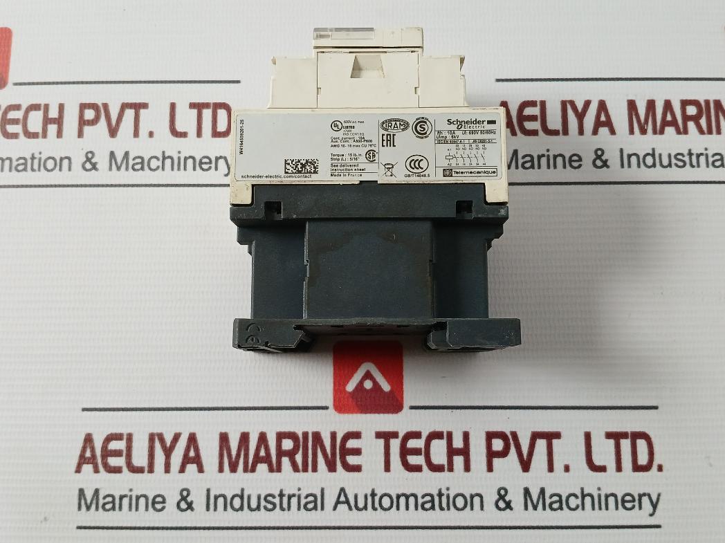 Schneider Electric Cad50 Control Relay Jis C8201-5-1 10A 230V 50/60Hz Awg 10-18