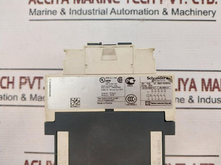 Schneider Electric Cad50 Ed Contactor 10A 690V 50/60Hz