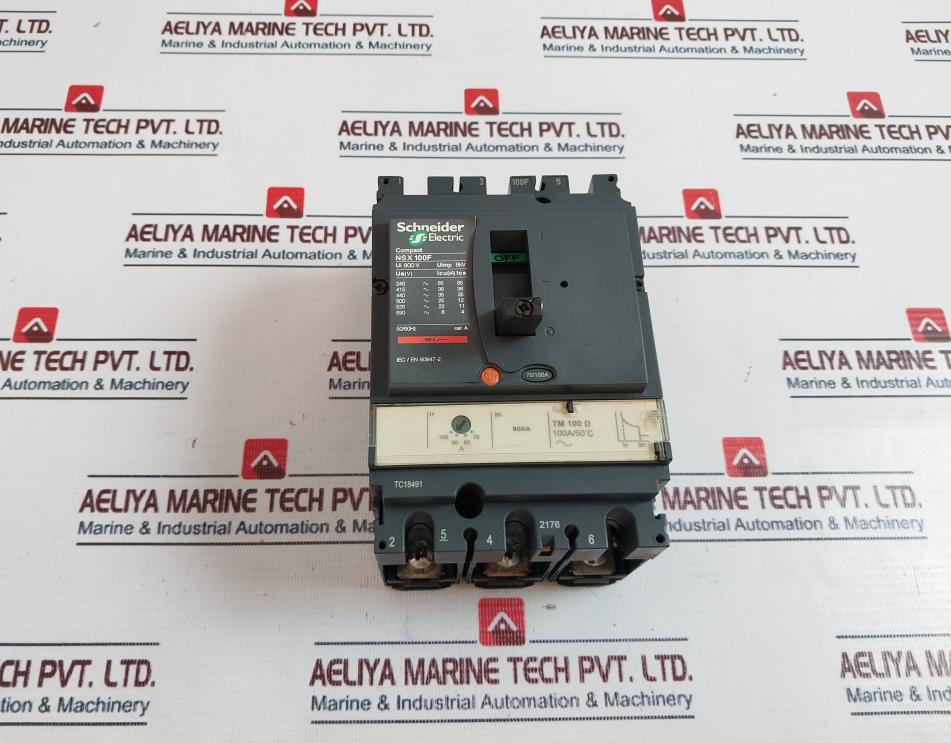 Schneider Electric Compact Nsx 100F Circuit Breaker 50/60Hz Cat. A