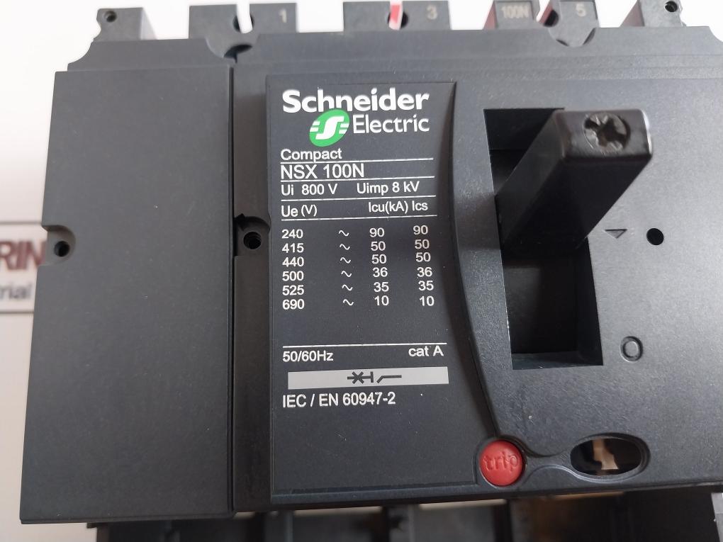 Schneider Electric Compact Nsx 100N Circuit Breaker Cat A 50/60Hz