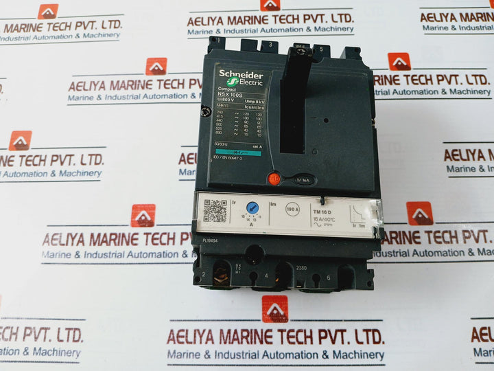 Schneider Electric Compact Nsx100S Circuit Breaker 50/60Hz Cat: A