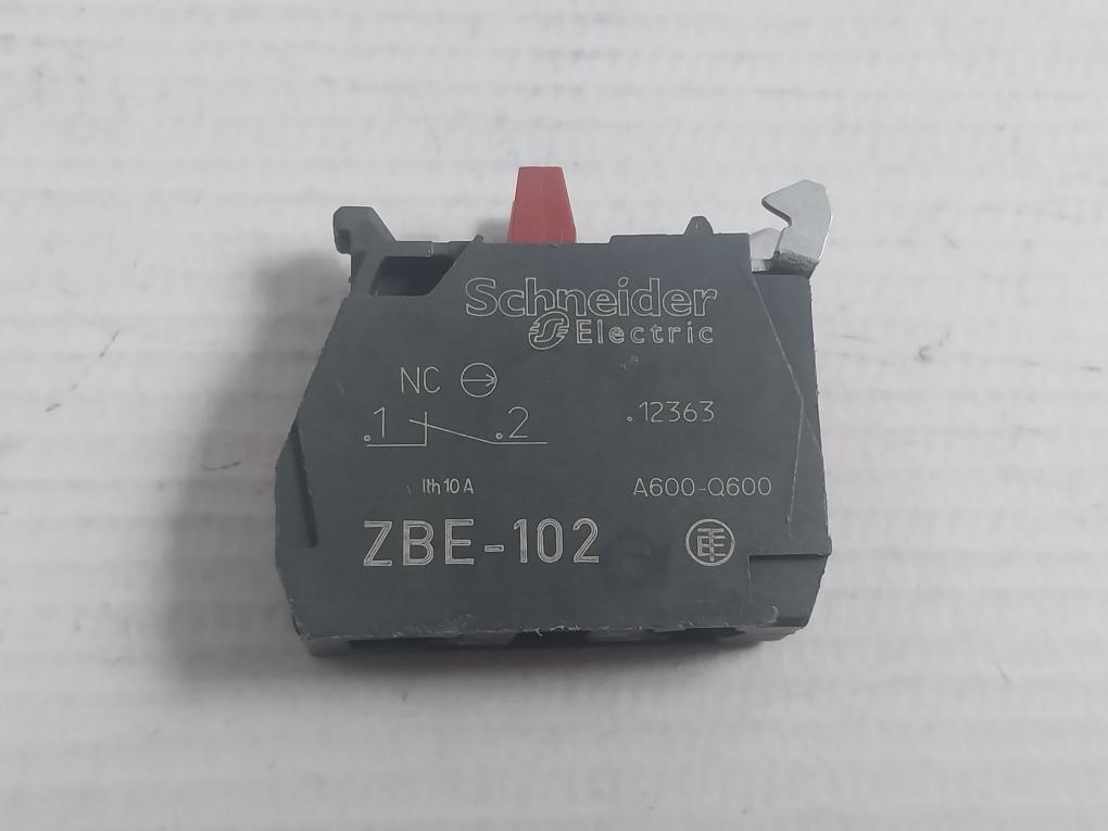 Schneider Electric Contact Block Ac15: 240V 3A Part No. Zbe-102