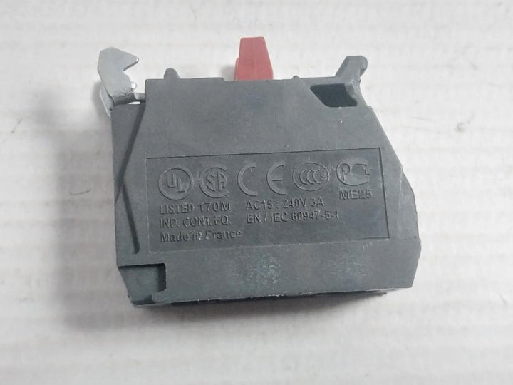 Schneider Electric Contact Block Ac15: 240V 3A Part No. Zbe-102