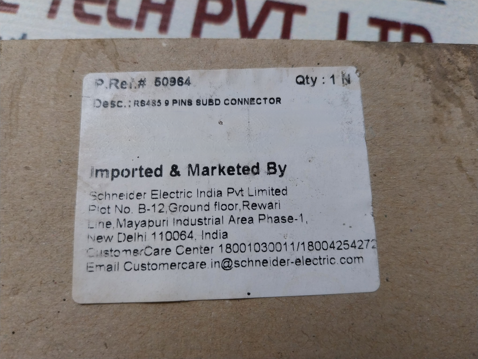 Schneider Electric Csd309 Rs485 9 Pins Subd Connector