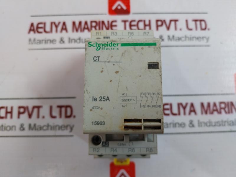 Schneider Electric Ct 15963, 25A 400V~ 500V 50Hz/Uc 50Hz Contactor
