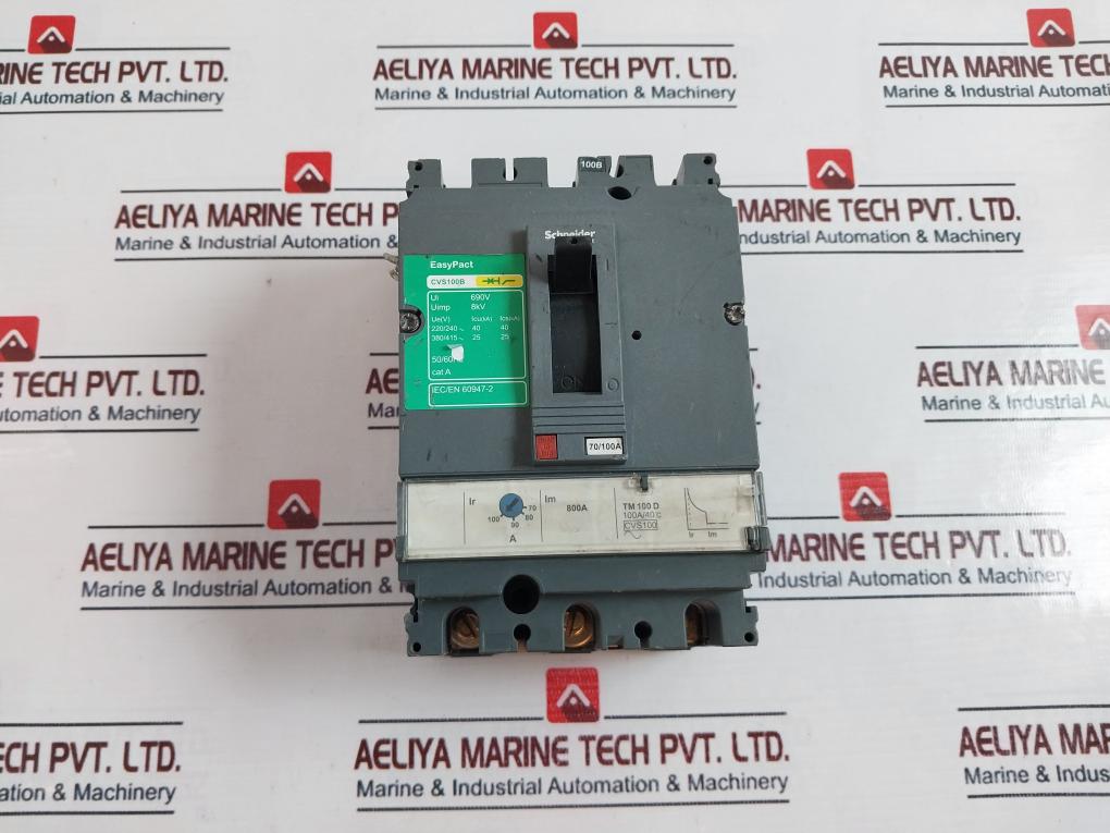 Schneider Electric Cvs100B Circuit Breaker 100A/40°C