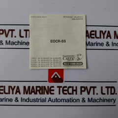 Schneider Electric Eocr-ss/ Eocrss-05Ry7 Electronic Overload Relay 690V 50/60Hz