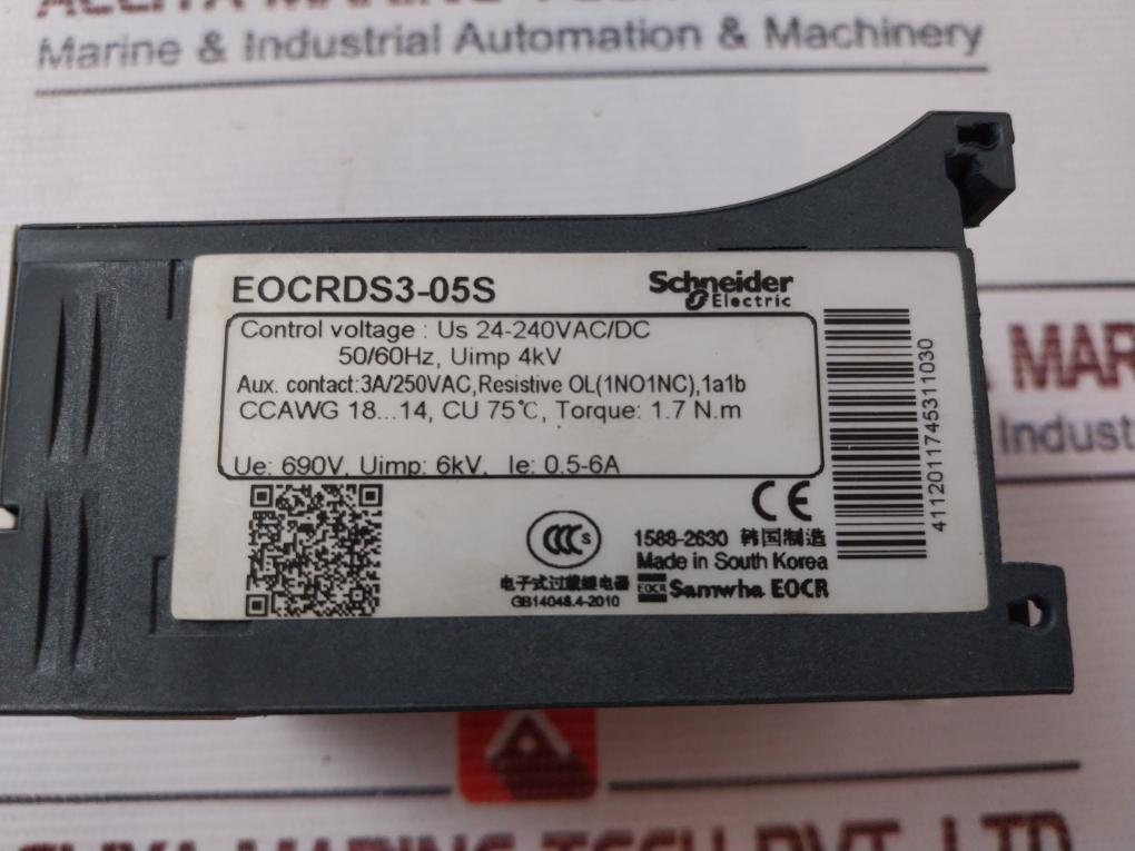 Schneider Electric Eocrds3-05S Over Current Relay