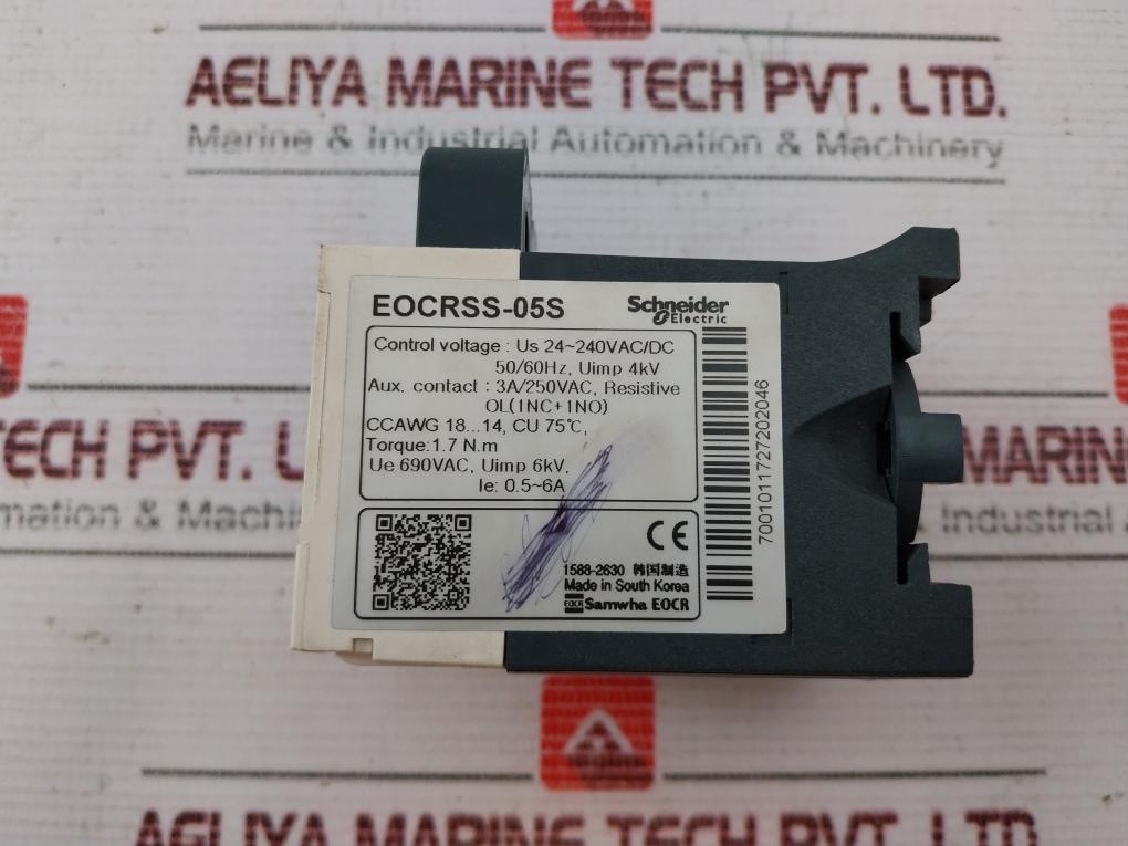 Schneider Electric Eocrss-05S Overcurrent Relay 50/60Hz