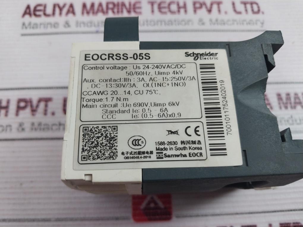 Schneider Electric Eocrss-05S Overcurrent Relay Gb14048.4-2010