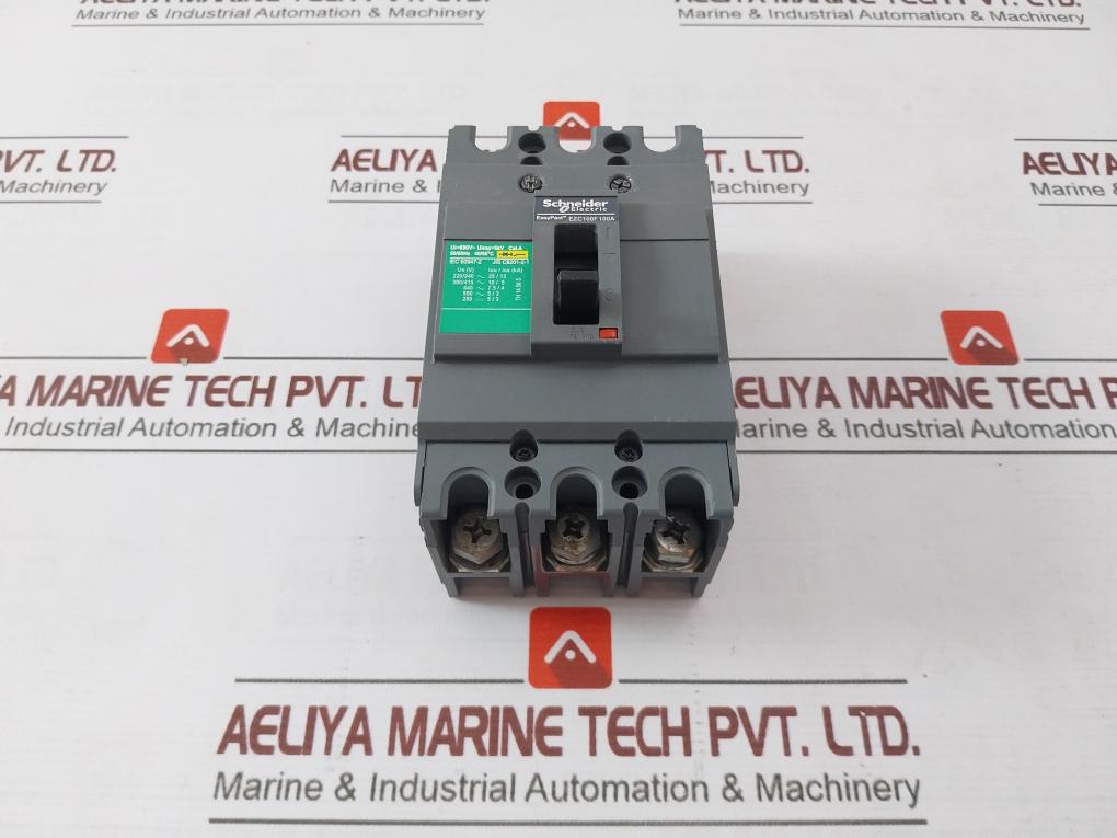 Schneider Electric Ezc100F Easypact 3 Pole Circuit Breaker 100A 690V 50/60Hz