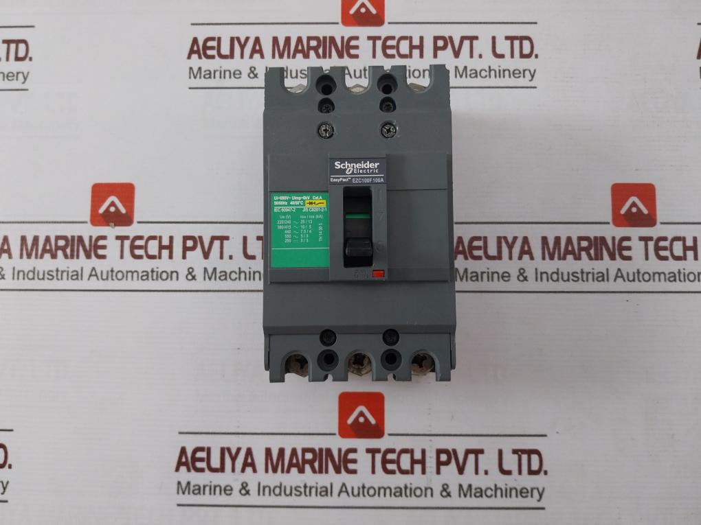 Schneider Electric Ezc100F Easypact 3 Pole Circuit Breaker 100A 690V 50/60Hz