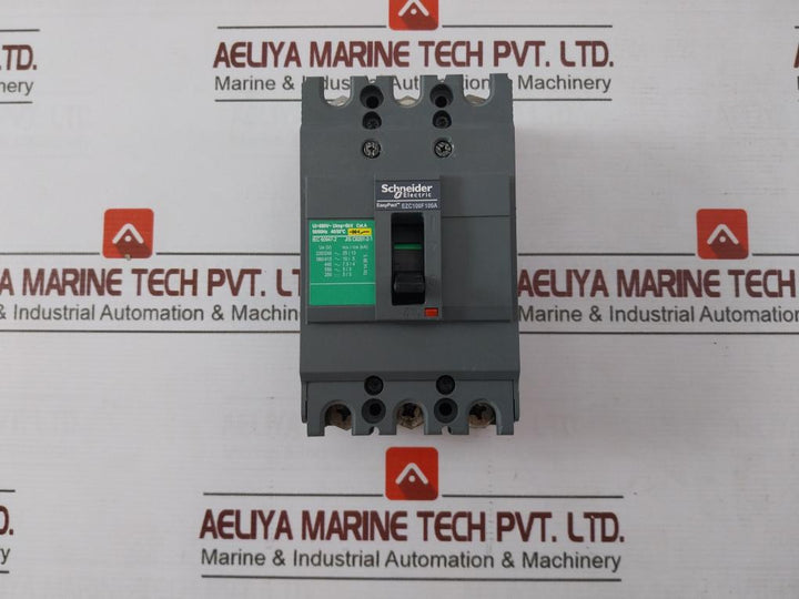Schneider Electric Ezc100F Easypact 3 Pole Circuit Breaker 100A 690V 50/60Hz