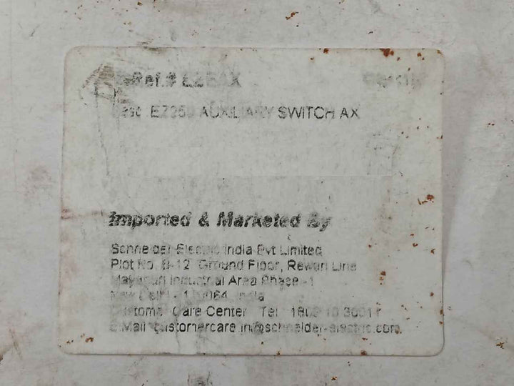 Schneider Electric Ezeax Auxiliary Contact For Easypact Ezc250-ezd250