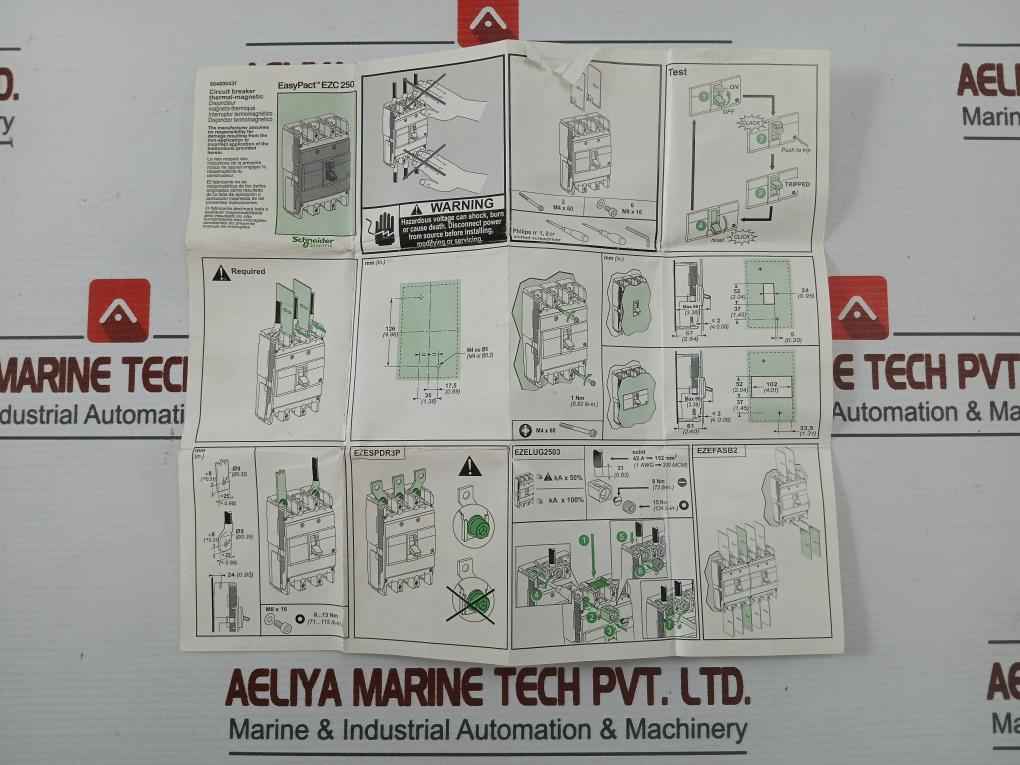 Schneider Electric Ezeax Auxiliary Contact For Easypact Ezc250-ezd250