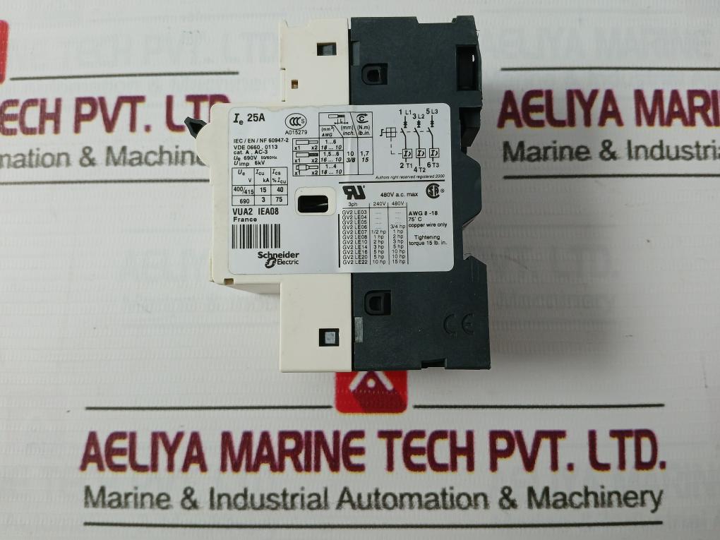 Schneider Electric Gv2-le22 Motor Circuit Breaker 690V 50/60Hz
