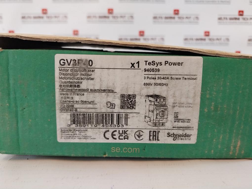 Schneider Electric GV3P40 Motor Circuit Breaker