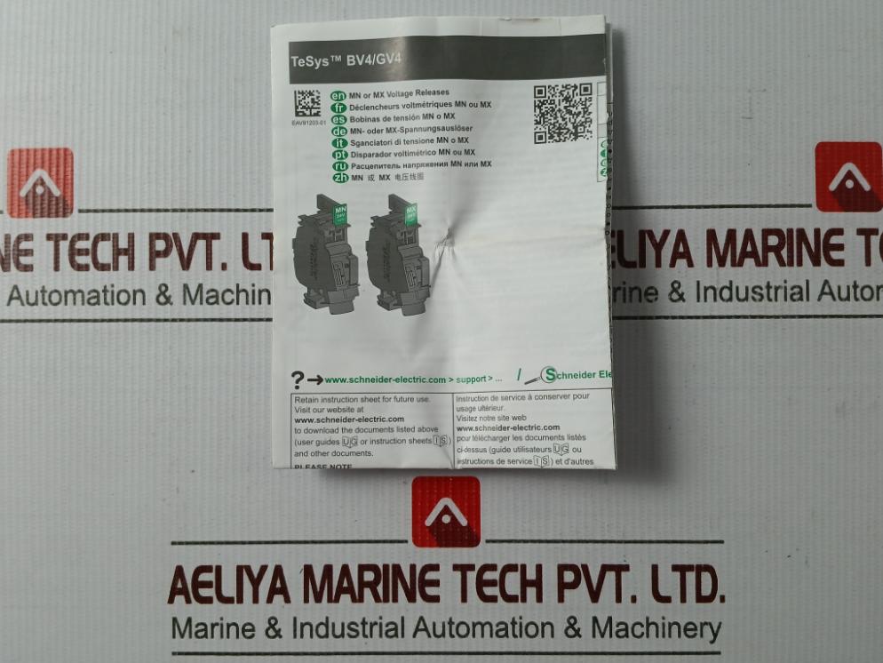 Schneider Electric Gv4Au057 Circuit Breaker Accessory 48V 50/60Hz 2Va