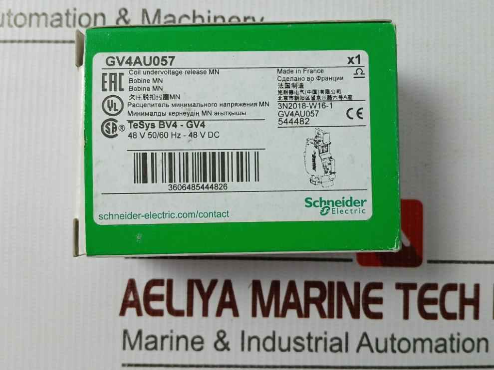 Schneider Electric Gv4Au057 Circuit Breaker Accessory 48V 50/60Hz 2Va